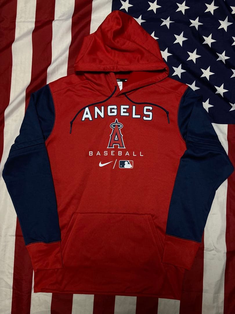 【希少】大谷翔平選手着用モデル　2022NIKE公式エンゼルスパーカー　M