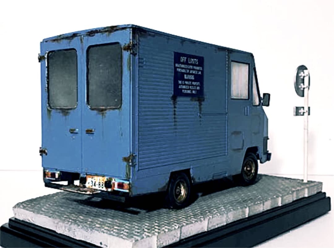 1/24 トヨタ　ハイエース　クイックデリバリー　ジオラマ　完成品　ケース付