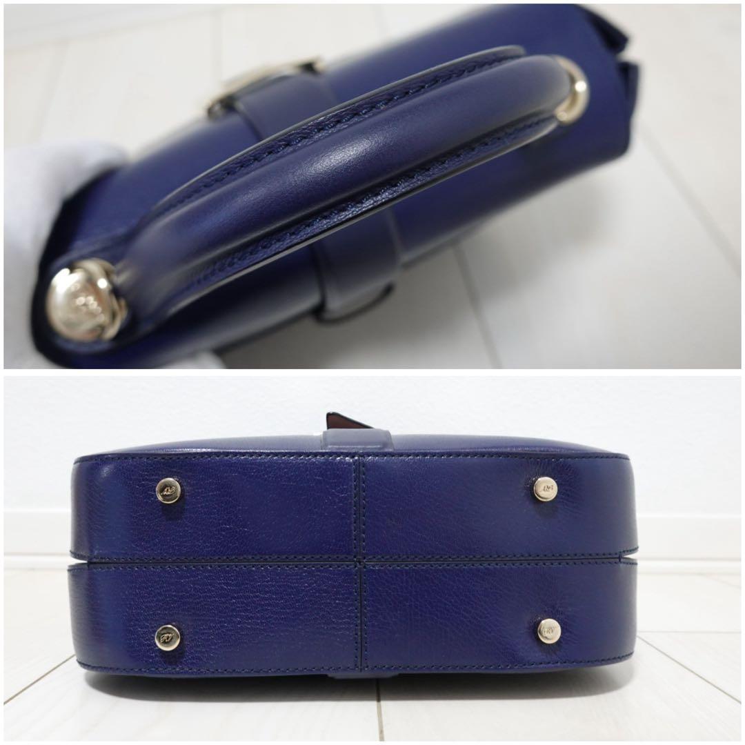 ロジェヴィヴィエ ボーヴィヴィエ　ハンドバッグ　ショルダーバッグ　紺　2way