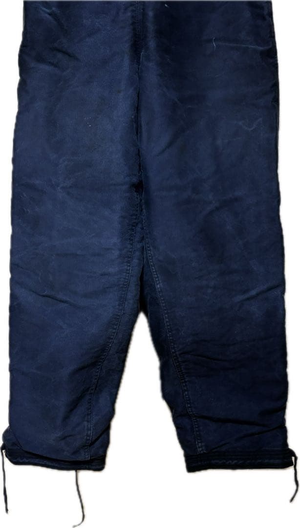 USNAVY デッキパンツ フック N-1 紺 米軍 実物40s 大戦 WWII