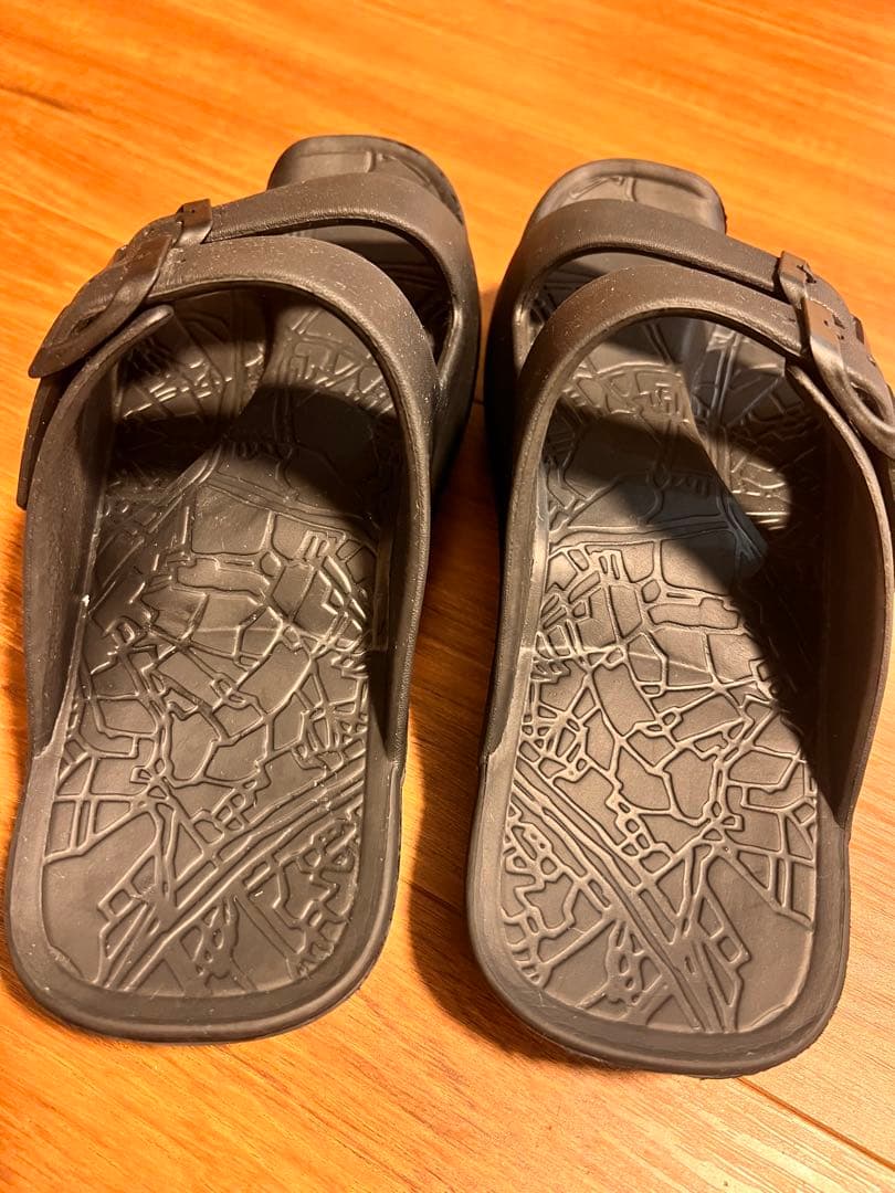 Racbaki ラクバキ イージーサンダル ラップ ブラック Mサイズ