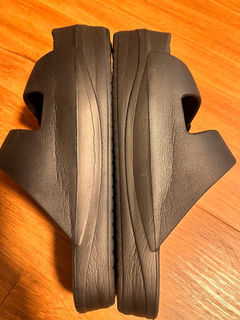 Racbaki ラクバキ イージーサンダル ラップ ブラック Mサイズ