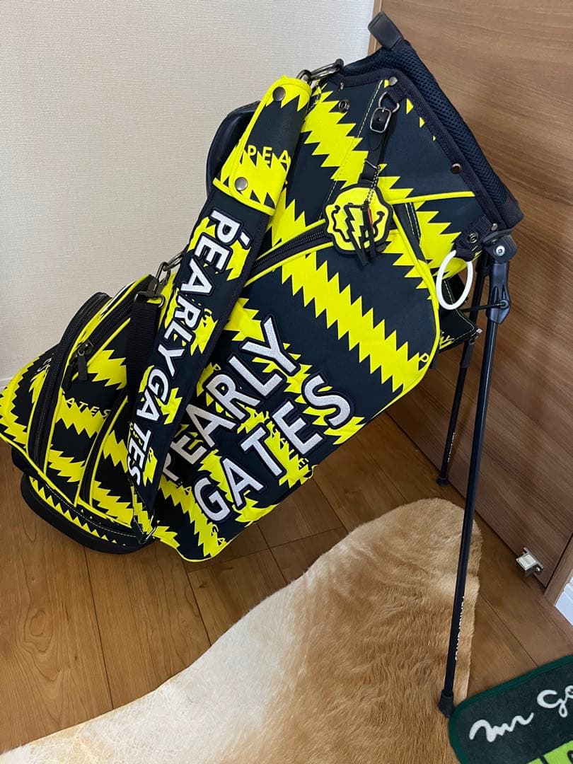 PEARLY GATES パーリーゲーツ　ギザギザボーダー柄　キャディバッグ
