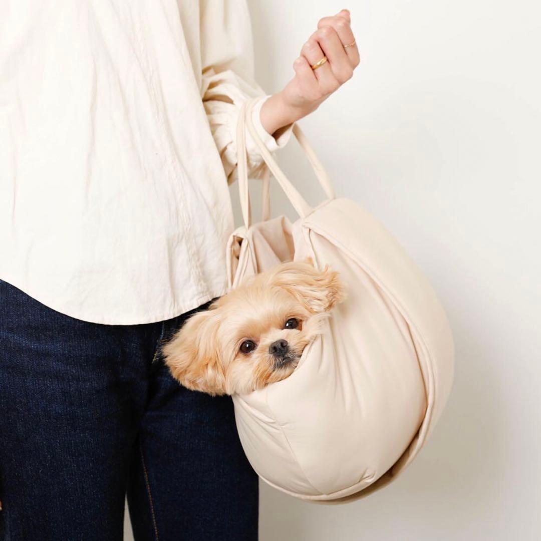 moncheri モンシェリ 2wayメッシュ付きスリングバッグ ベージュ