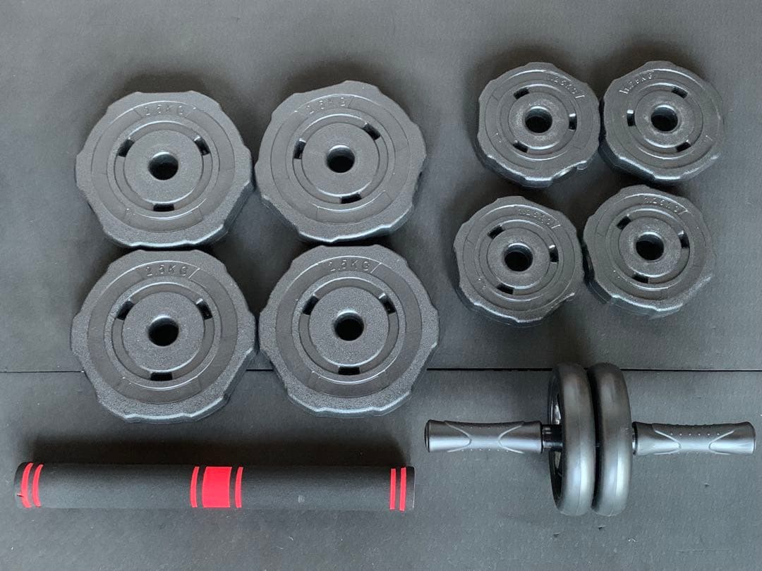 値引可①30KG六角形ダンベルと②可変式23.5kgダンベル【受け取り限定】