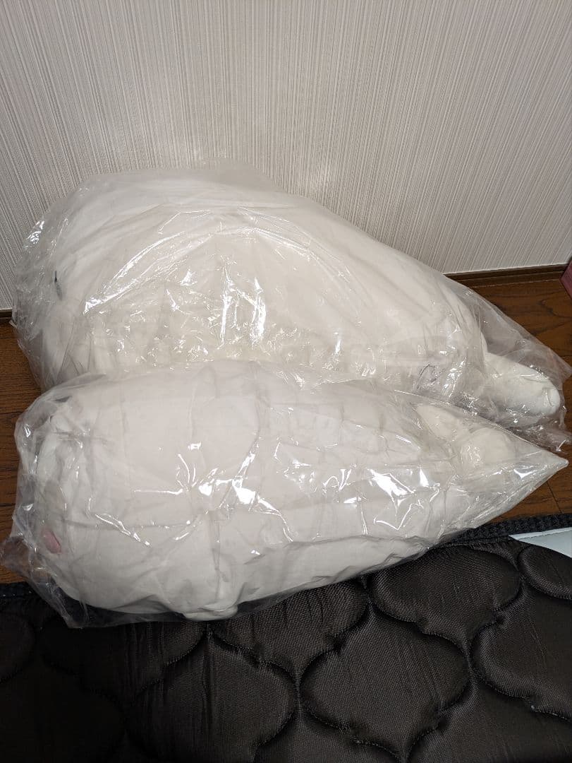 北海の魔獣あざらしさん ビッグむにゅぐるみ こざらしさん　特大ぬいぐるみ　2点