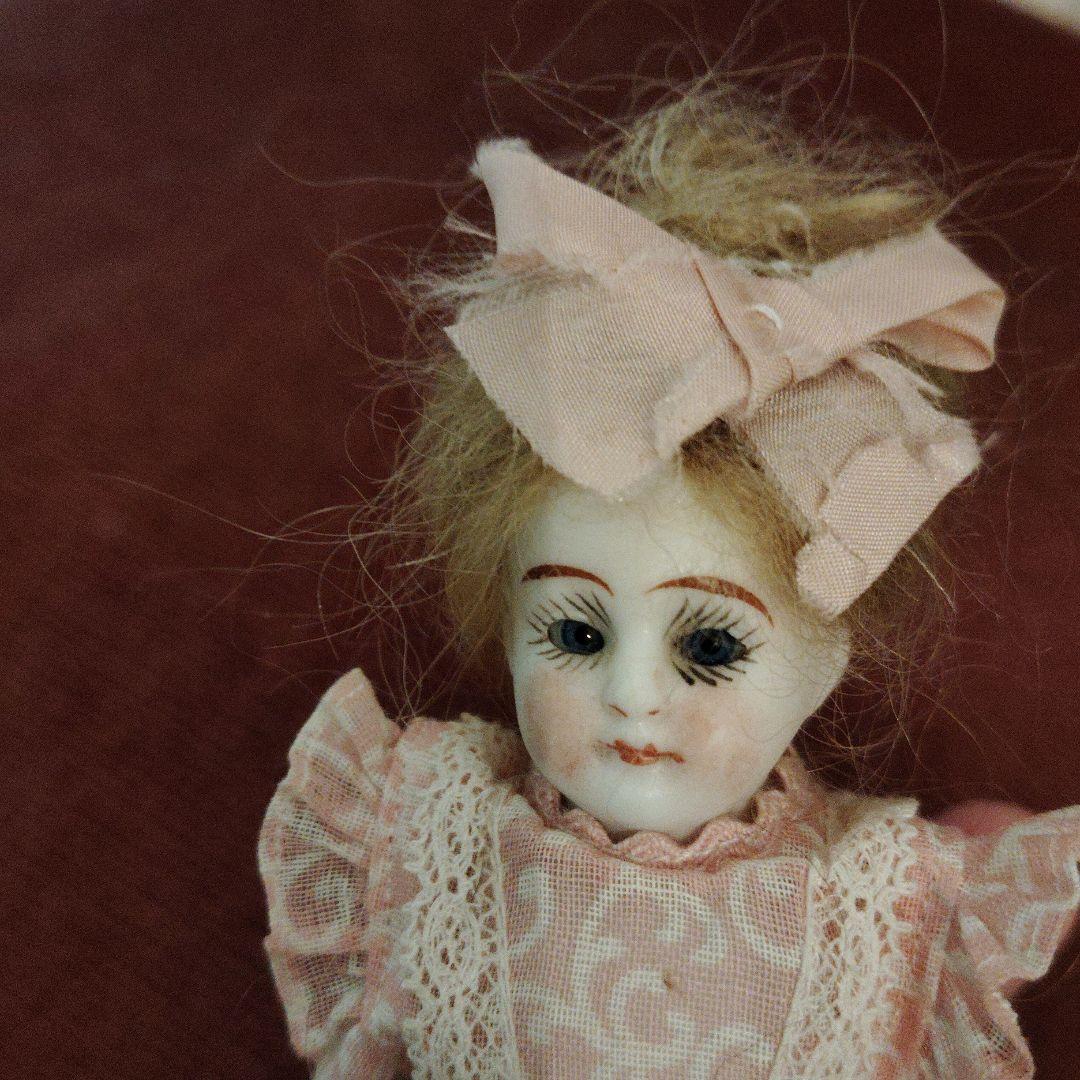 ミニョネット♡ピンクブーツの可愛い女の子♡ケストナーアンティークドール