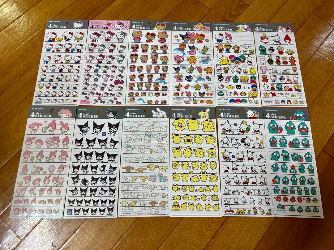 サンリオシールまとめ売り　73枚