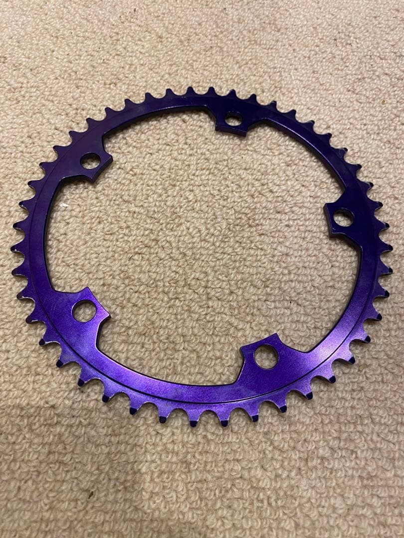 【希少パープル】プロファイル 46t チェーンリング 厚歯 ピスト fgfs