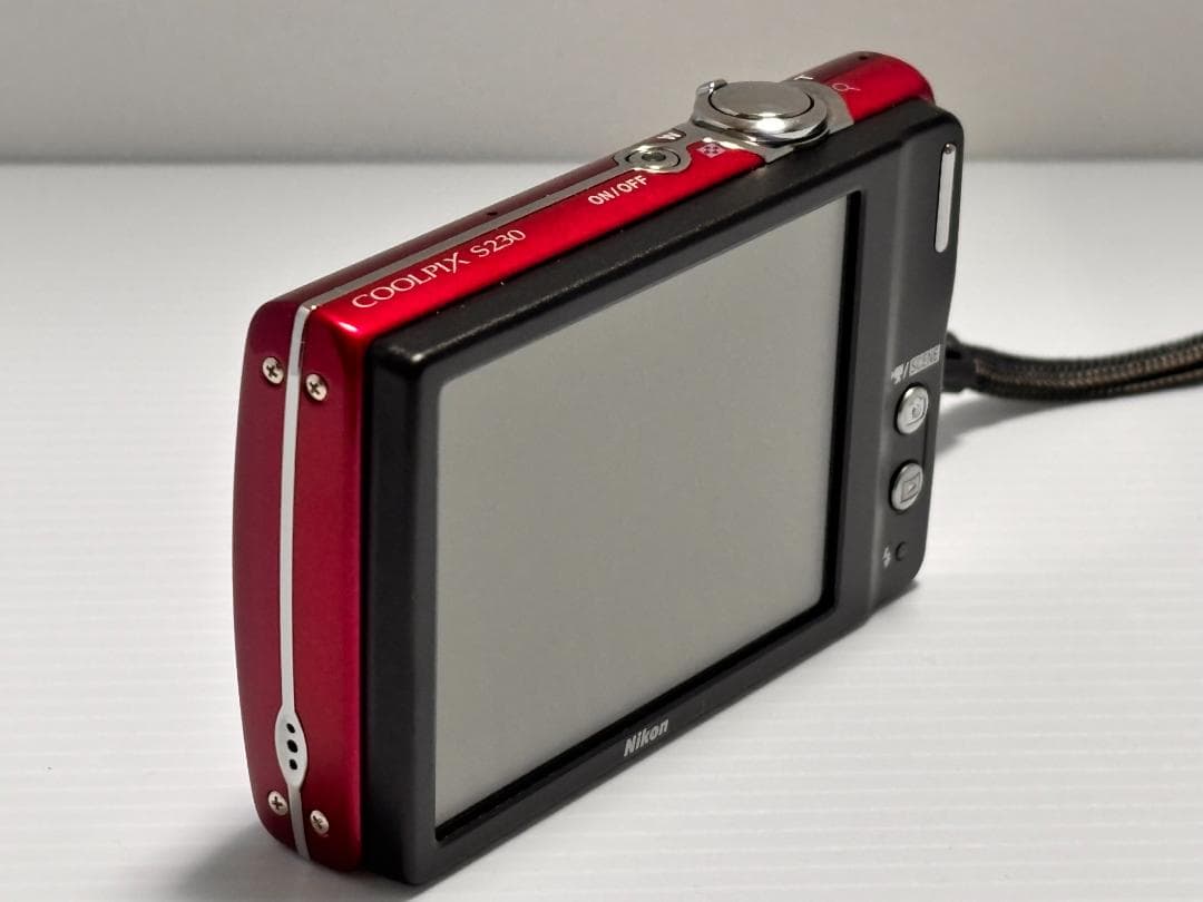 極美品 Nikon ニコン COOLPIX S230 ローズレッド 箱 付属品