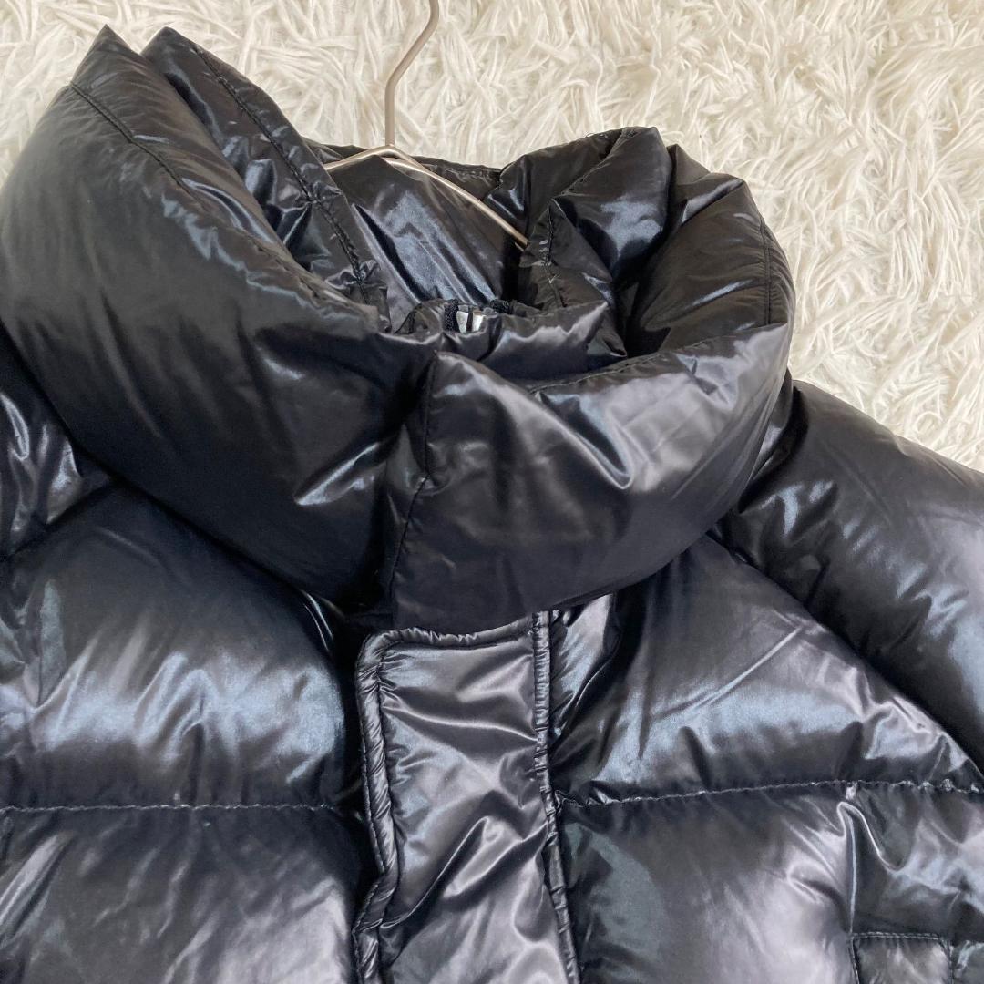 17210✨コルマー 52 LL シャイニー 肩ロゴ ダウンジャケット ブラック