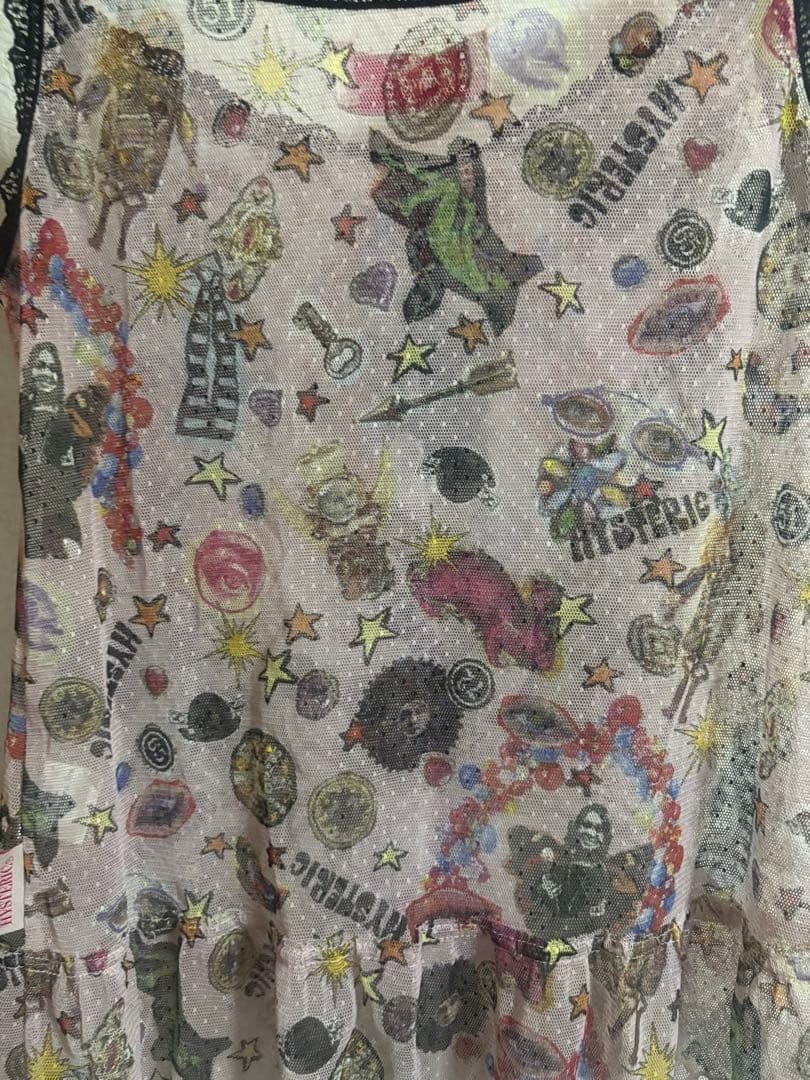 ヒステリックグラマー ヒスガール フリル キャミソール プリント 総柄 hys