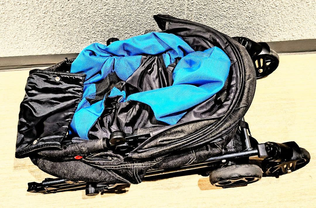 Mercedes-Benz 純正　ペットカートＬ ブラック/ブルー(シルバー)