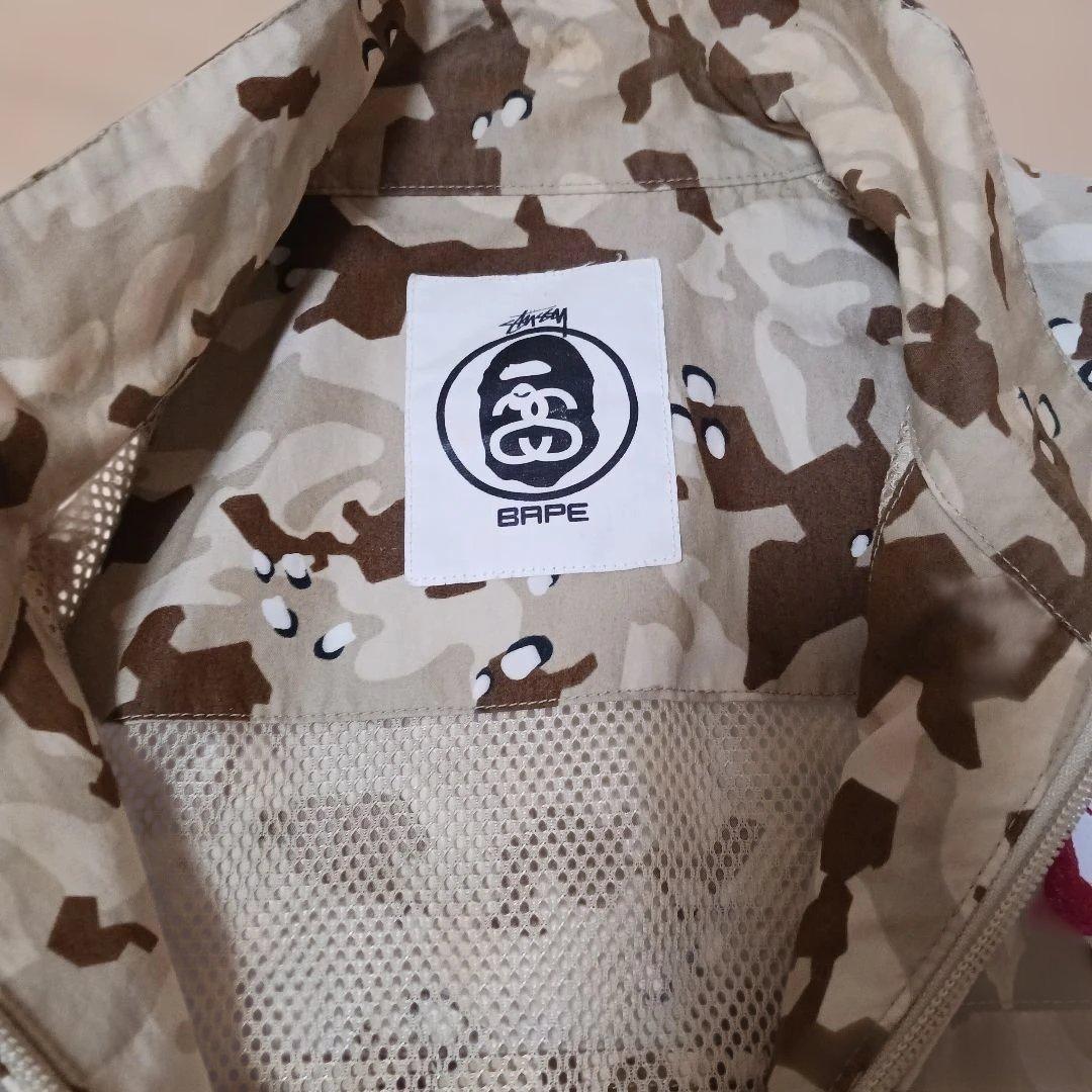 y*n様 BAPE×STUSSY カモフラージュ ナイロンジャケット