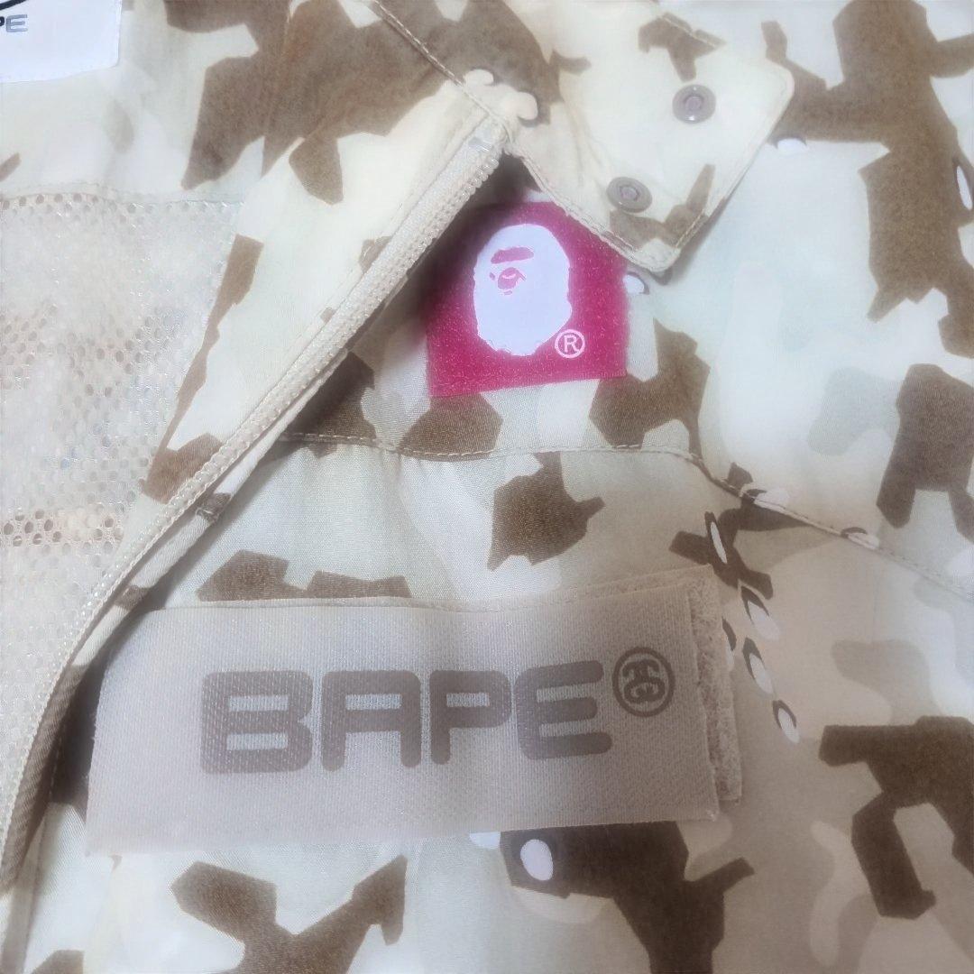 y*n様 BAPE×STUSSY カモフラージュ ナイロンジャケット