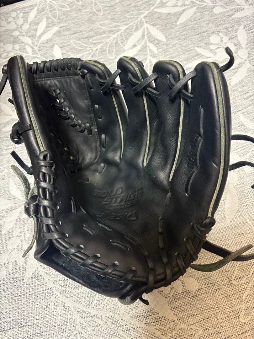 アシックス　ゴールドステージ　軟式グローブ 右投げ用 黒