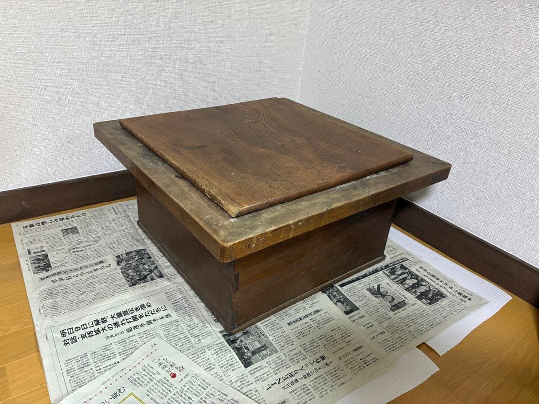 木製囲炉裏　取り外し天板付き