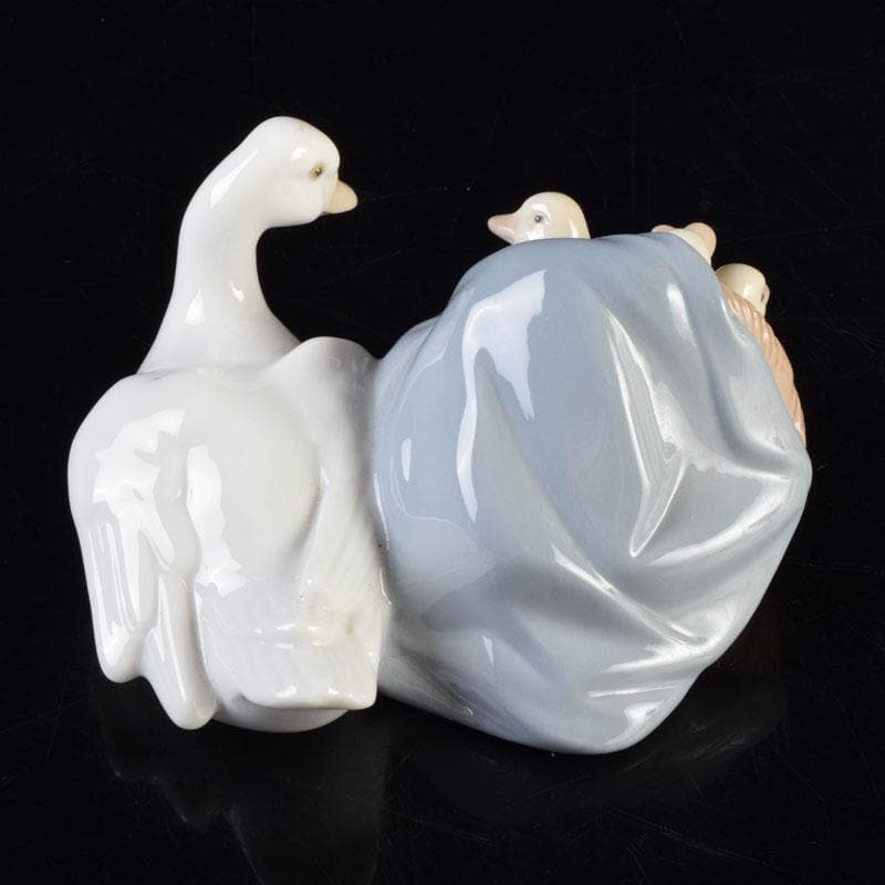 リヤドロ　LLADRO　アヒルの親子　置物　箱付　C　8710