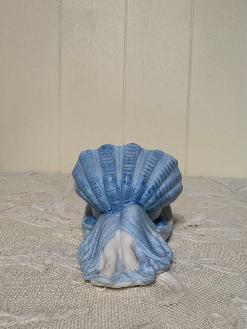 フランスアンティーク　ビスク　天使の聖水盤　壁掛け