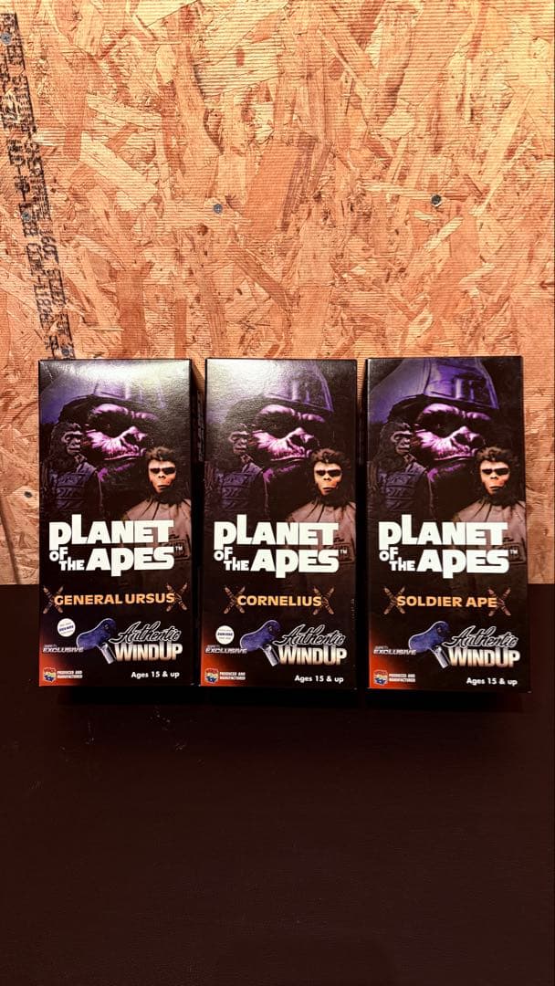 MEDICOM TOY bape 猿の惑星　ブリキフィギュア　3種セット