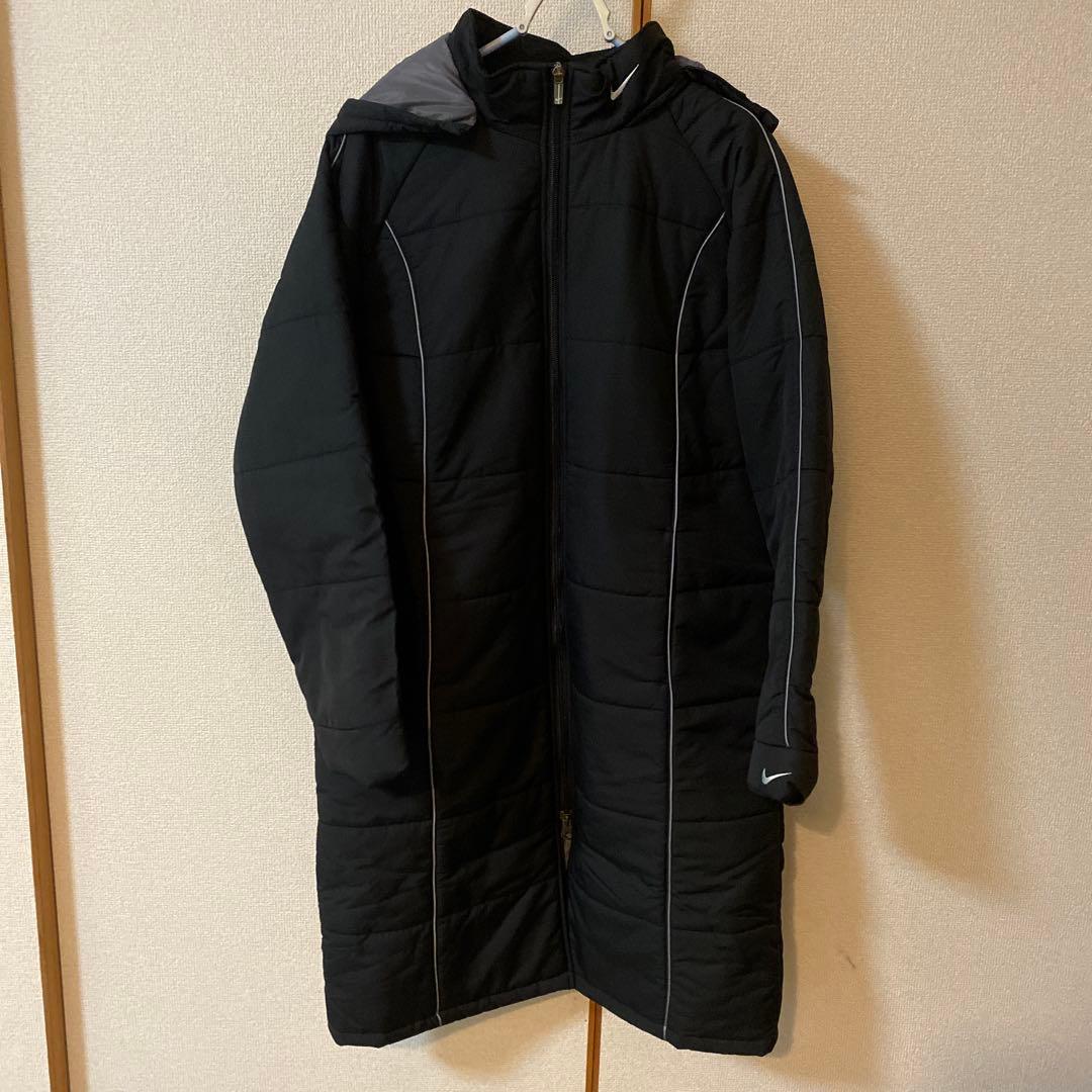 Nike フード付きロングベンチコート