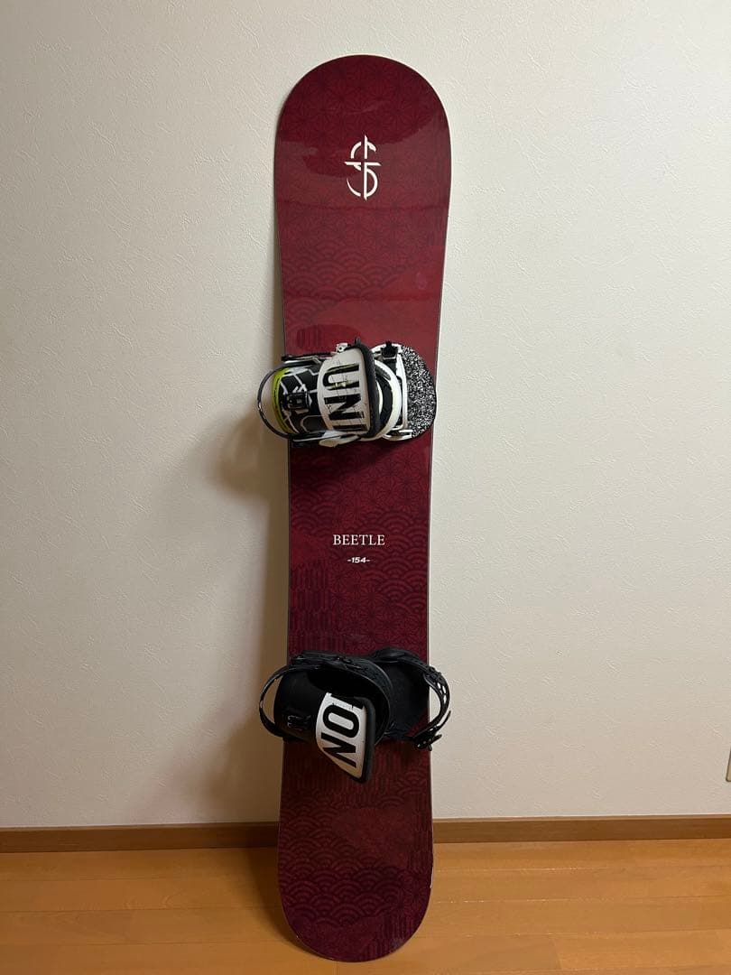 拓也CROOJA BEETLE スノーボード バインディング付き