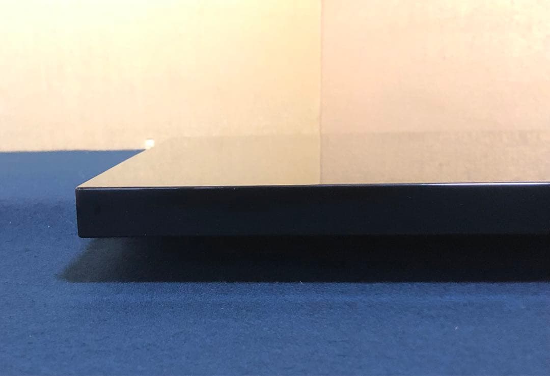 《R》茶道具 黒蝋色塗 小板 敷板 塗師 川瀬表完作 共箱 251222か2