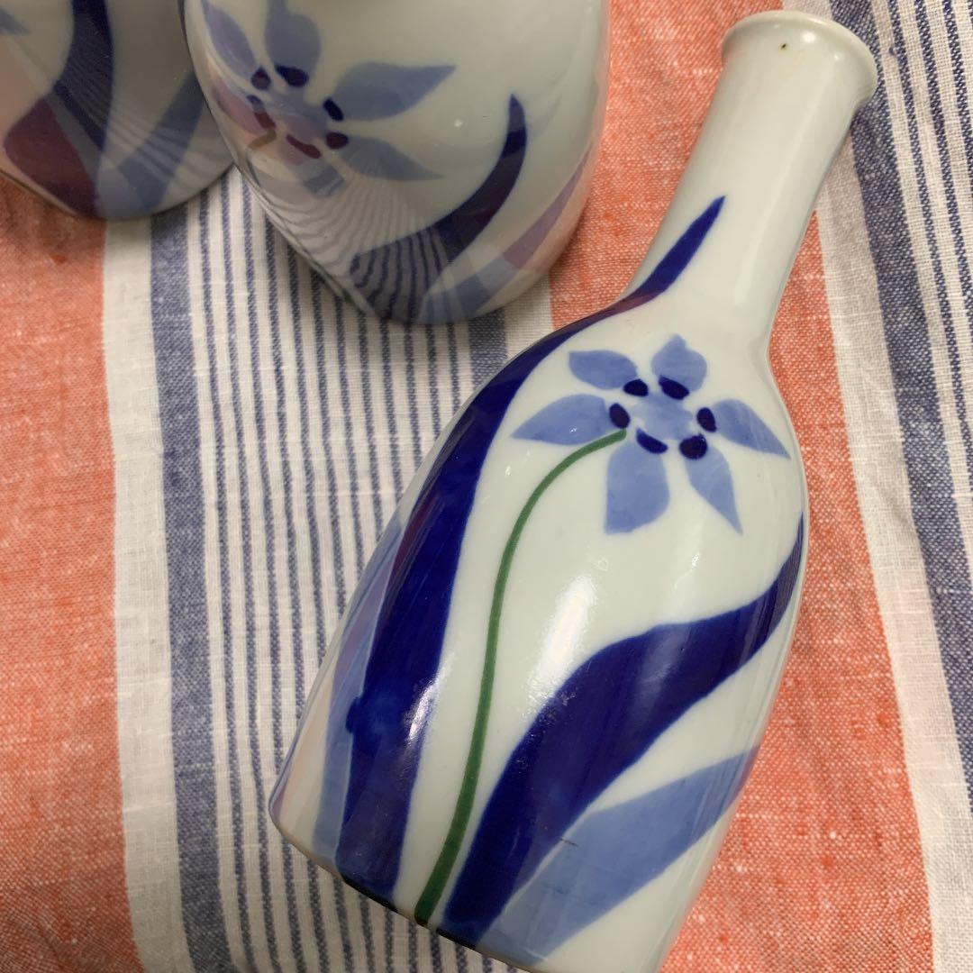 値下げ中！茶道具　竹泉　徳利　手描き　水仙　とっくり