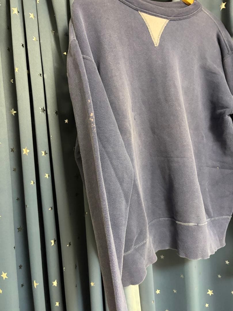 v*n様 50s RUSSEL スウェット 2トーン 前V フェード 茄子紺 6