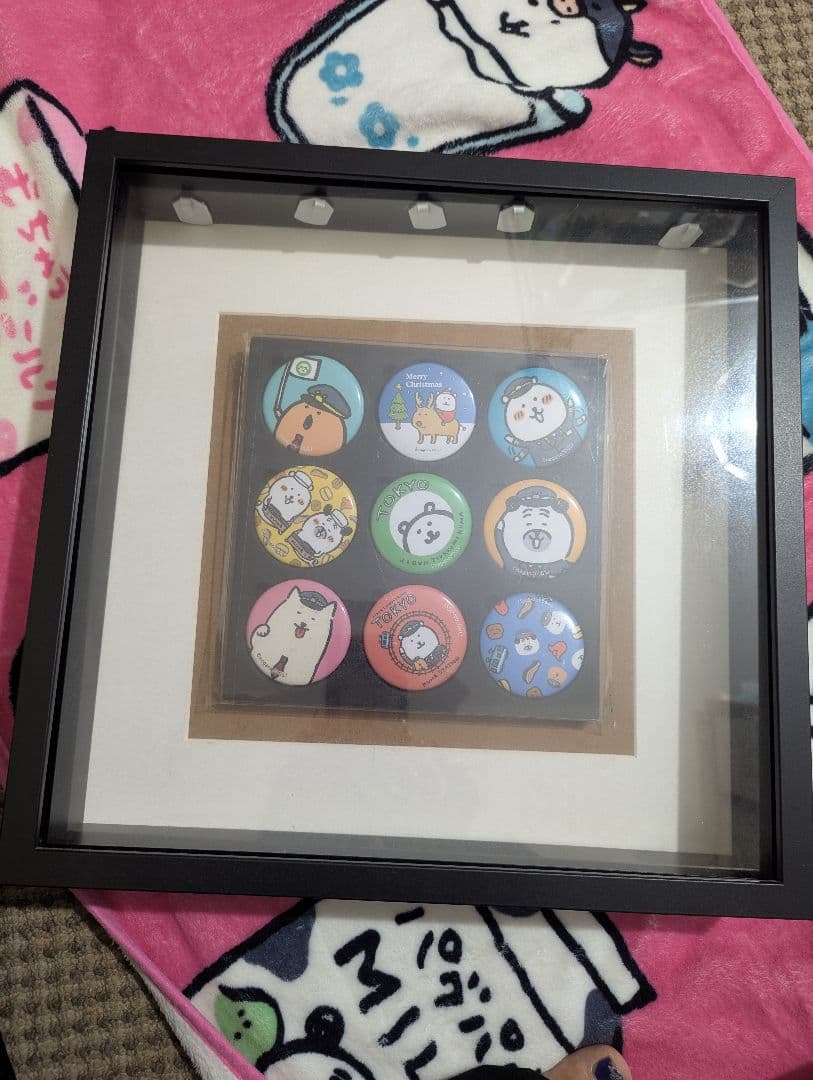 自分ツッコミくま　東京　缶バッチ クリスマスケーキおまけ缶バッチ