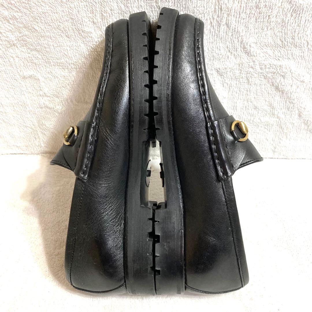 ✨極美品✨　グッチ　ローファー　ホースビット　黒　23