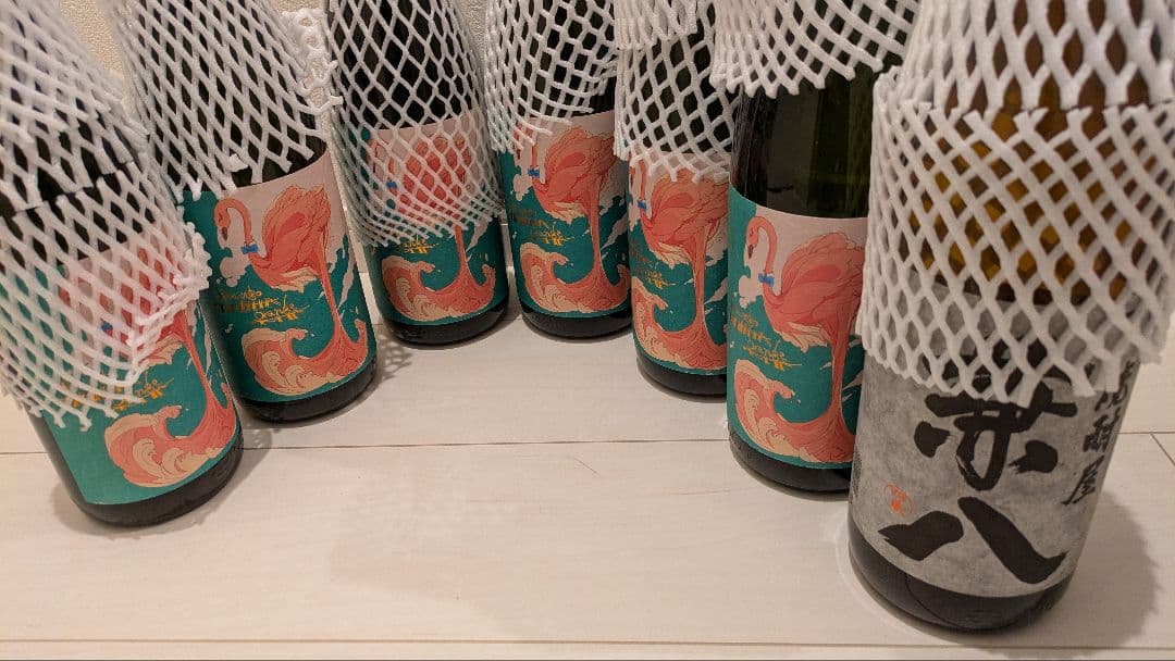 フラミンゴオレンジ　国分酒造　1,800ml 6本と、1,800mlの兼八 1本