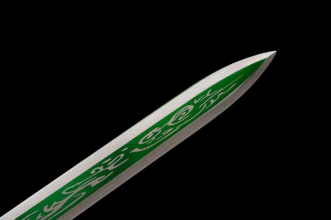 【青竹鋒雲剣】古兵器 刀装具 日本刀　模造刀 居合刀 武士道 鑑賞用 美術刀