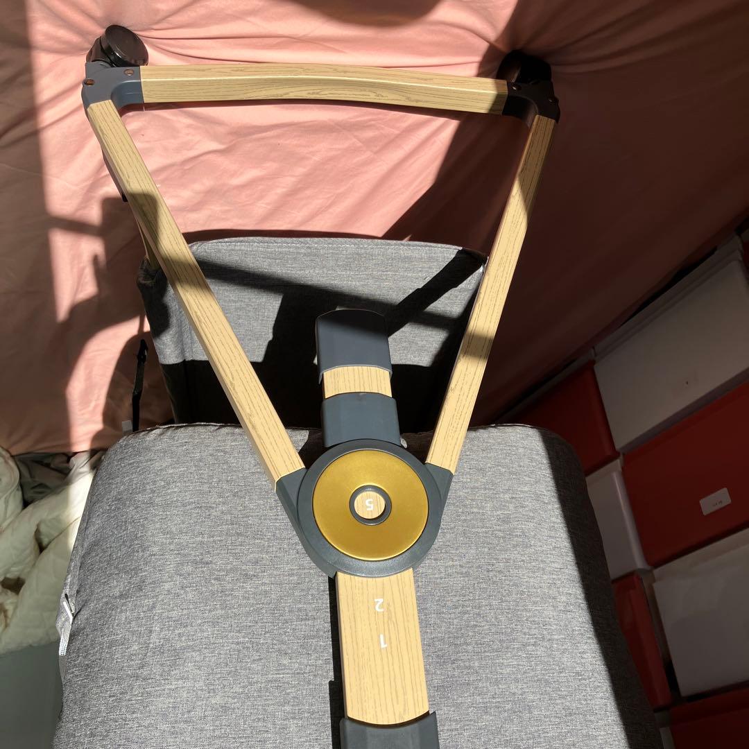 HZDMJ ベビーベッド グレー メッシュサイド