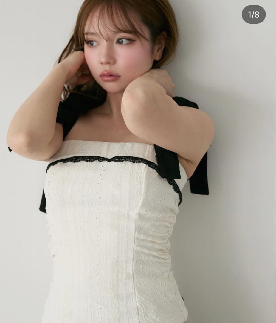 トップス Samantha ribon tops ANDMARY andmary