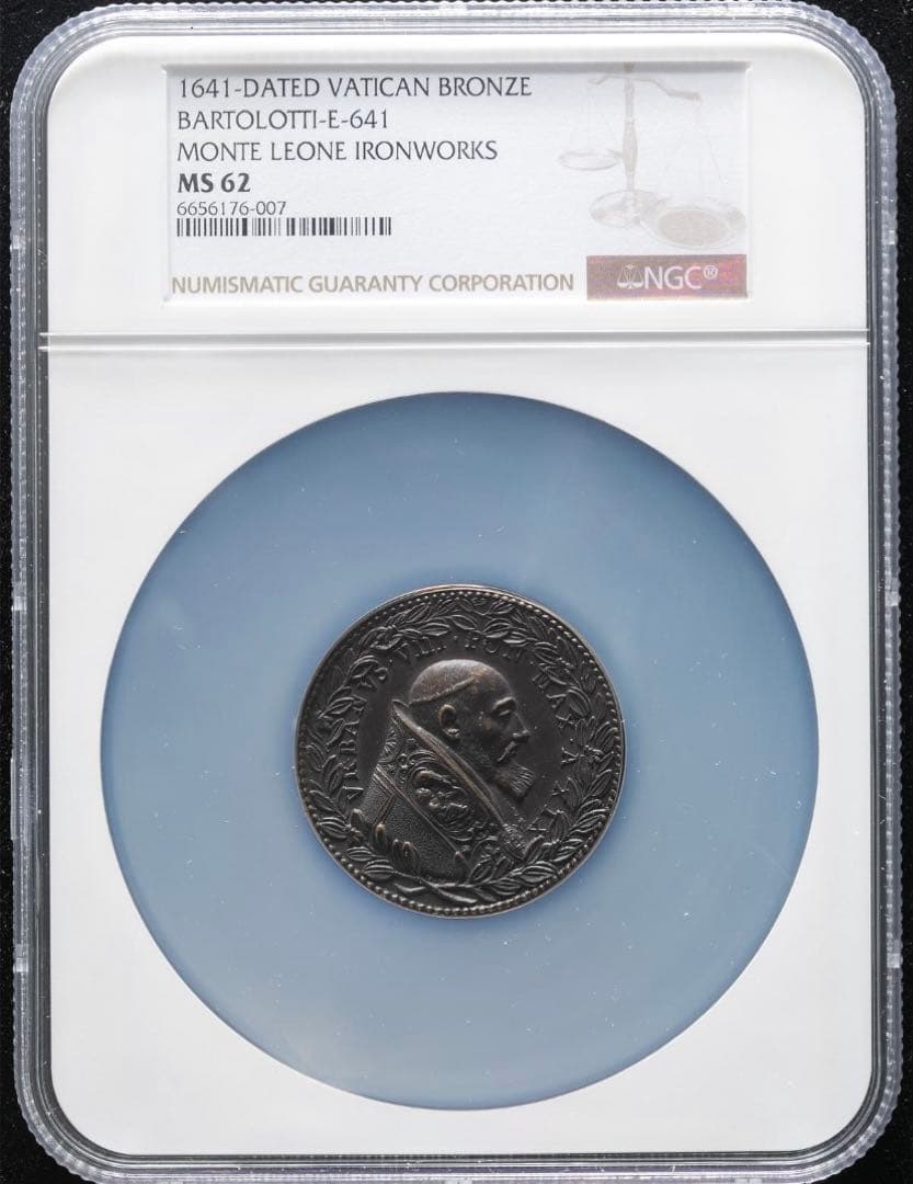 廉価出品❗️ウルバヌス8世 ブロンズメダル　特大スラブ入り