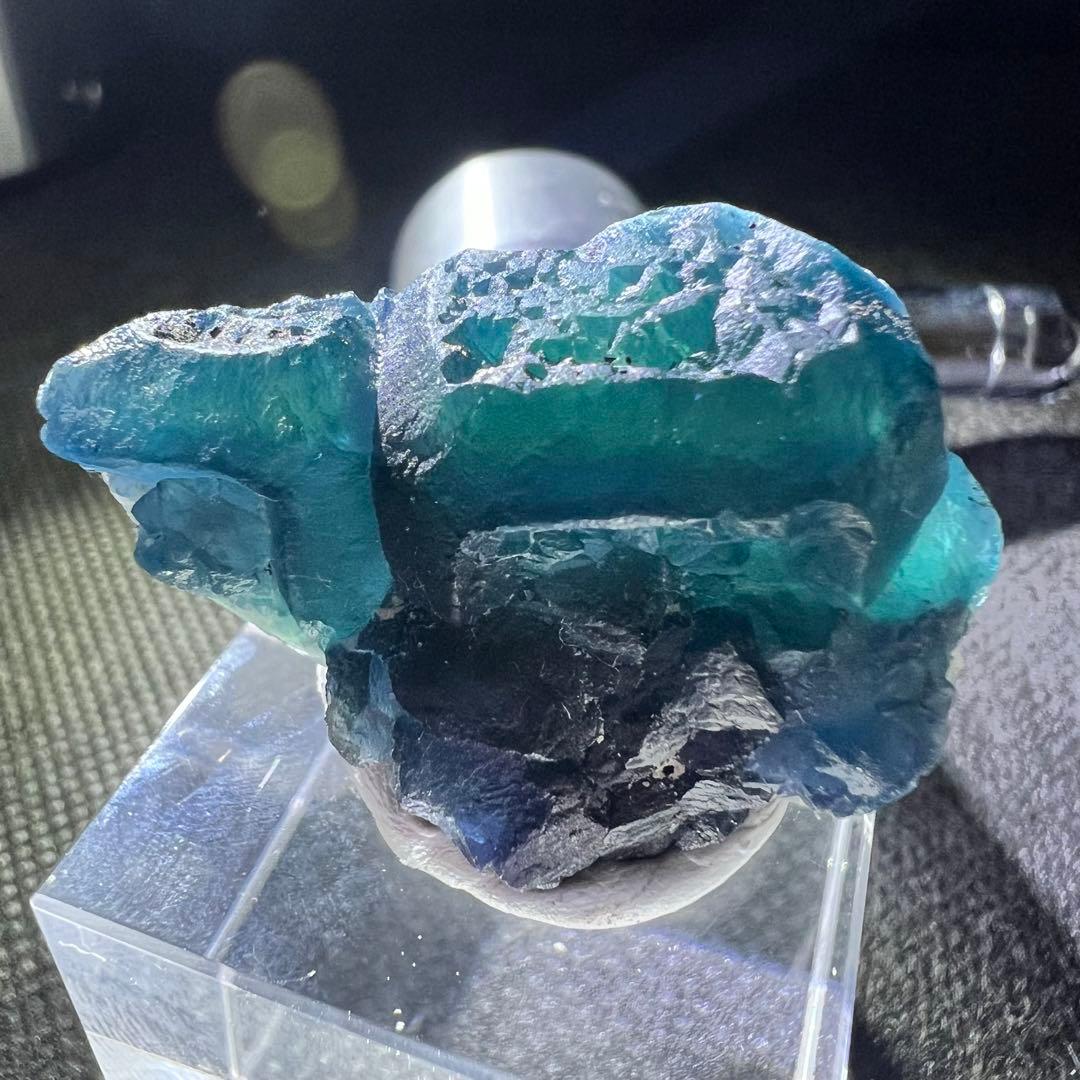 内モンゴル　「青色」「納戸色」「若竹色」グラデーションフローライト