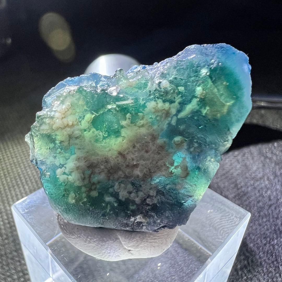 内モンゴル　「青色」「納戸色」「若竹色」グラデーションフローライト