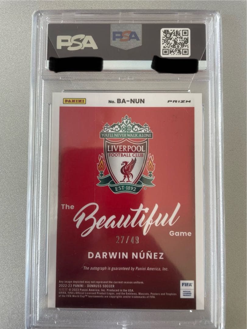 ヌニュス　panini donruss 49枚限定　直筆サイン