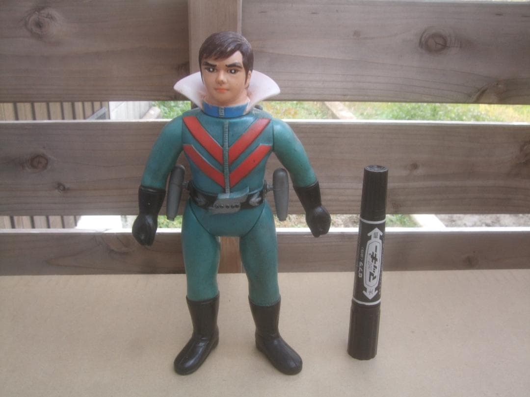 当時物★アオレンジャー★ソフビ・バンダイ