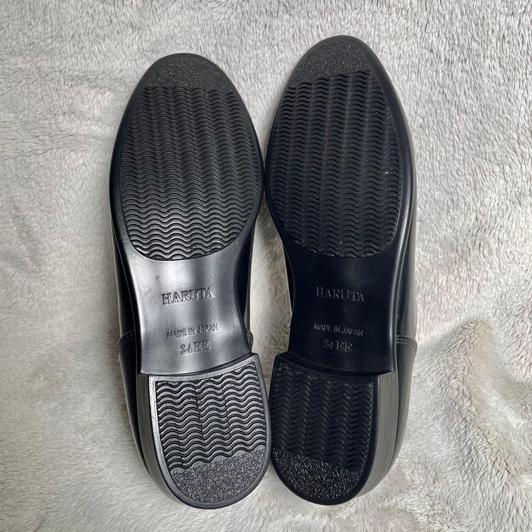 【新品未使用】HARUTA Spockスポックシューズ　ブラック 24cmハルタ