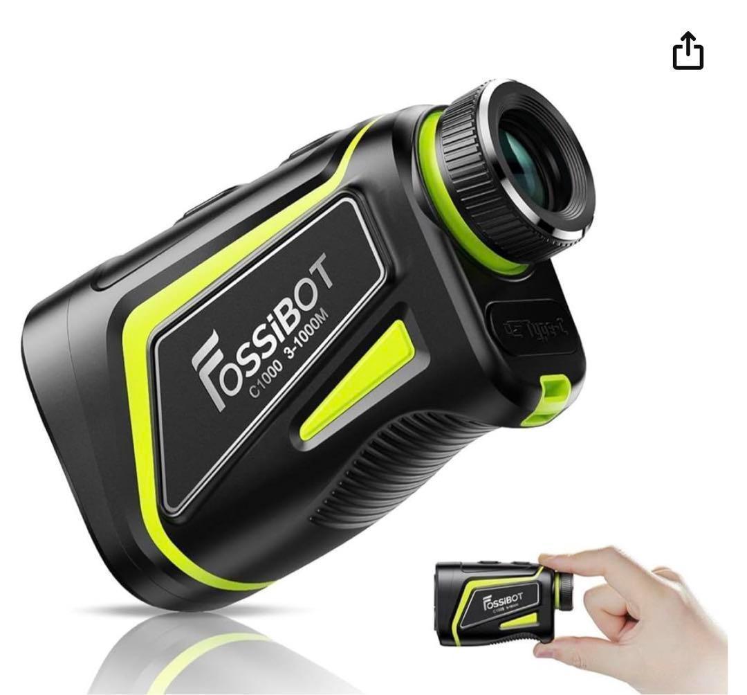 FossiBOT C100 ゴルフ用距離計 1000mレーザー距離計 コンパクト