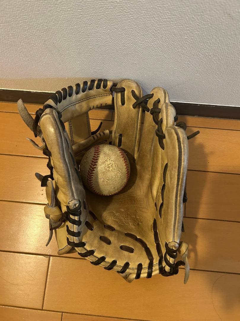 値下げ交渉可能　Rawlings Wizard 硬式グローブ キャメル