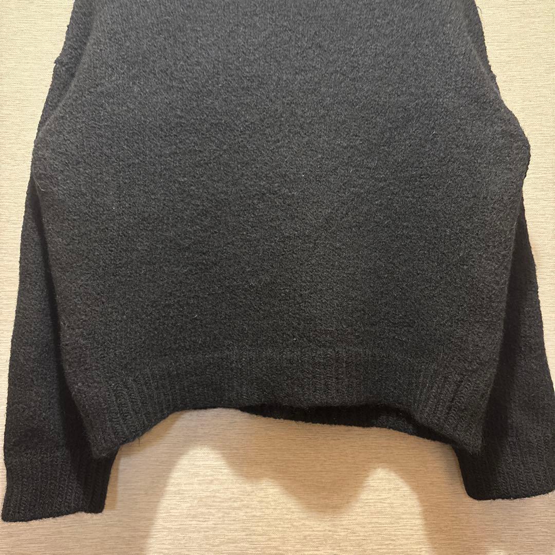 そ*様 AURALEE ブラック ニットセーター SUPER MILLED KN