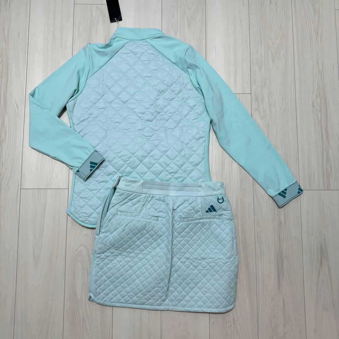 早い者勝ち‼️新品定価34100円　アディダスゴルフ　キルト　セットアップ