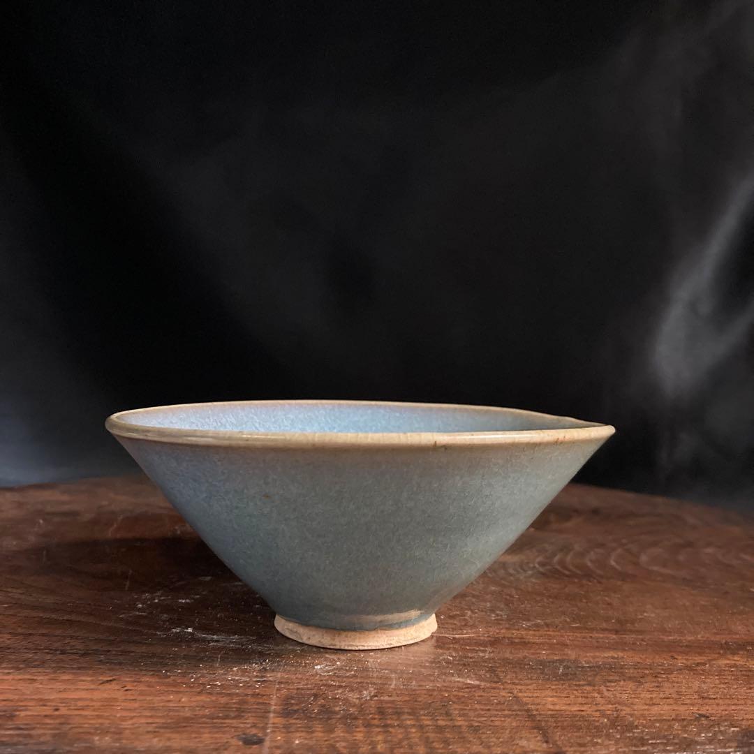 赤札閉店セール❗️【ギャラリー三益】古美術　宋代　鈞窯紫紅釉茶碗