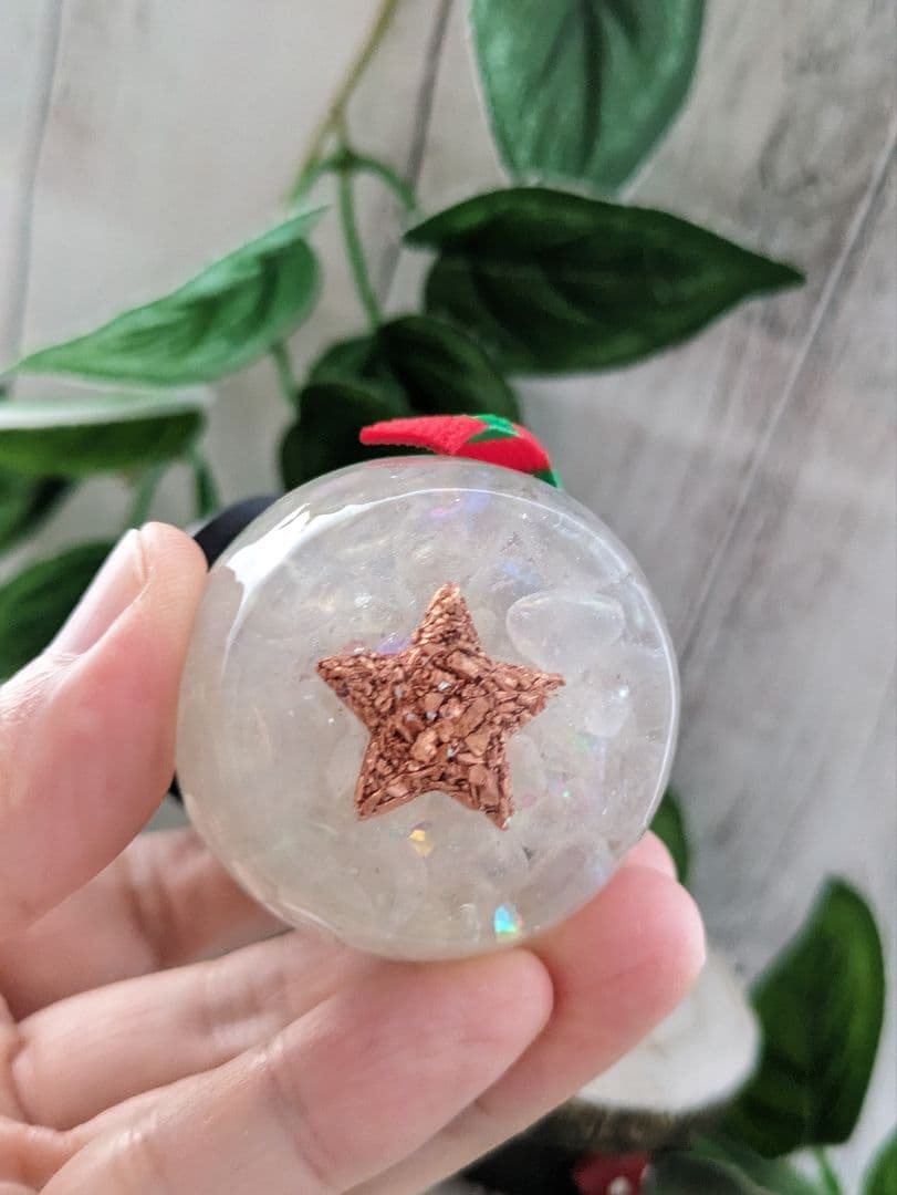 【ゼロ】エンジェルオーラクォーツの雪だるまちゃん形オルゴナイト☆他４点