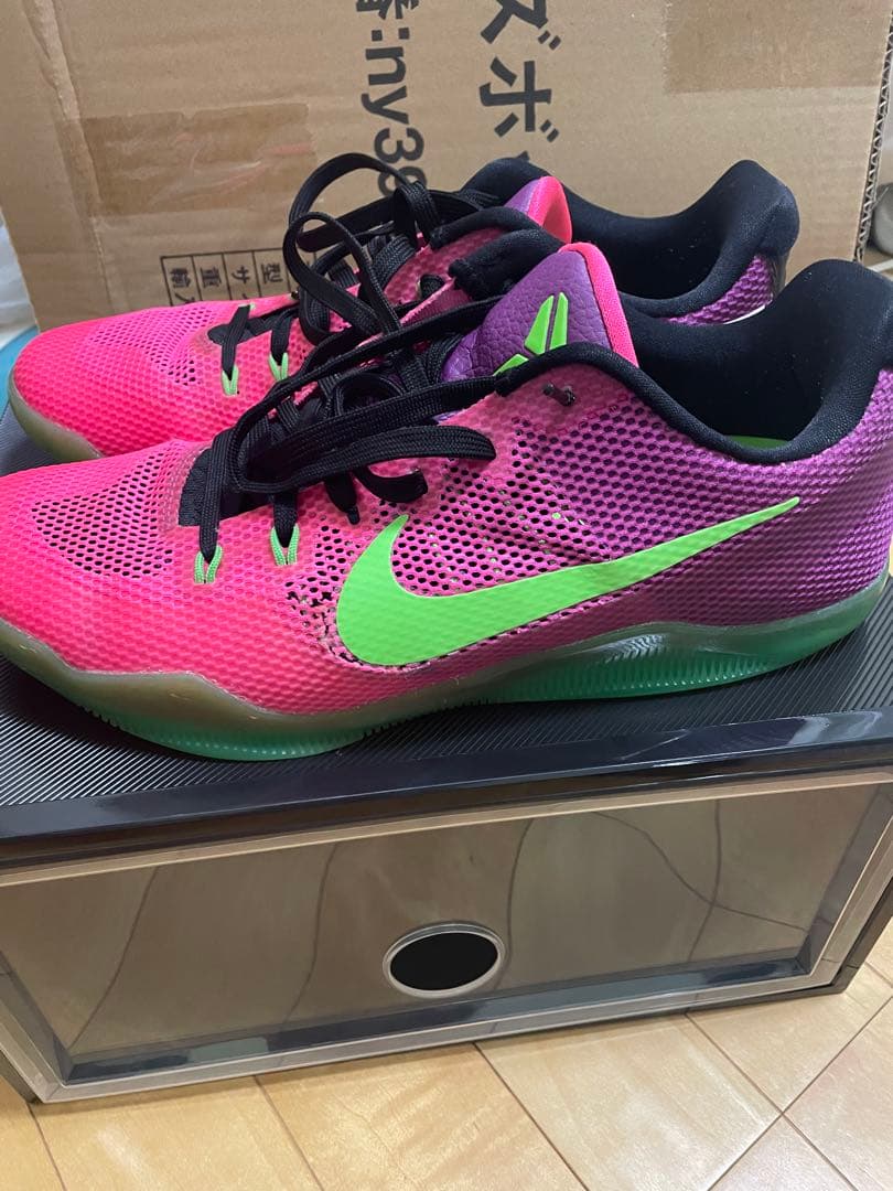 シューズ(男性用) NIKE Kobe 11 EM Mambacurial Pink Flash