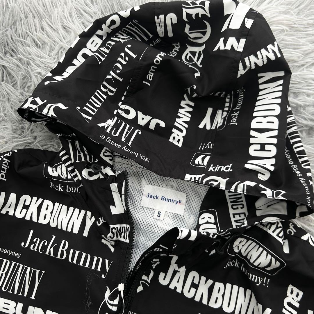 新品　ジャックバニー　ジャケット　ブルゾン　パーカー　マルチロゴ　ブラック　5