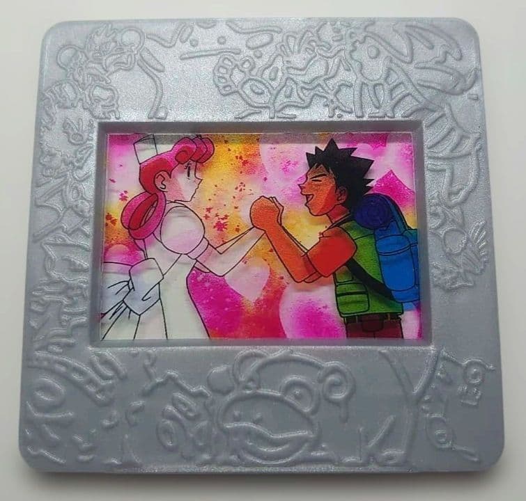 Meiji ポケモン ピクチャーフレーム　タケシ　ジョーイ